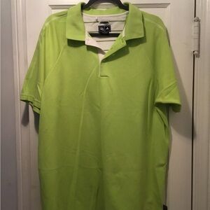 Men's Green Adidas Golf Climalite Polo Shirt, Size XL